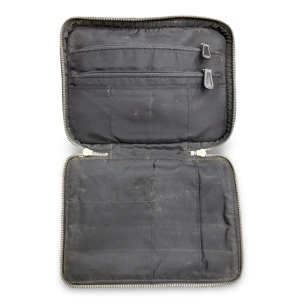 Vintage  COACH Signature 4270 Logo Canvas Camera/Flight Bag sling Black Rare - Picture 12 of 15